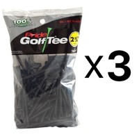 Pride Sports Deluxe 100% Solid Hardwood Golf Tees 2 3/4 100 Count Black (3pack) on sale Pride Sports Deluxe 100% Solid Hardwood Golf Tees 2 3/4 100 Count Black (3pack) on sale