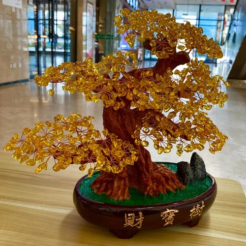 4.31LB Natural citrine tree quartz based home decoration spiritual energy - 第 3/12 張圖片
