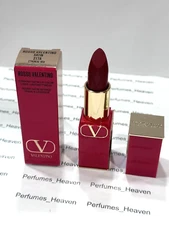 Valentino Striking Satin Lip Color Shade 217A ETHEREAL RED Full Size New In Box