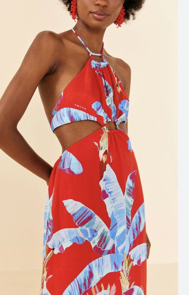 Rio halter neck midi dress, Buy Online