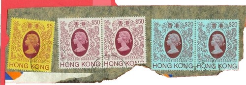 Hong Kong 1982 Cover to US +7-Commemorative-Stamp Franking +