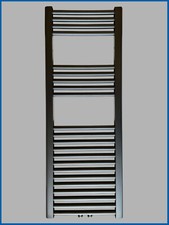 Radiateur SMYRNA Noir Mat Largeur: 450 Mm. Hauteur: 900 Mm. Raccordement Central