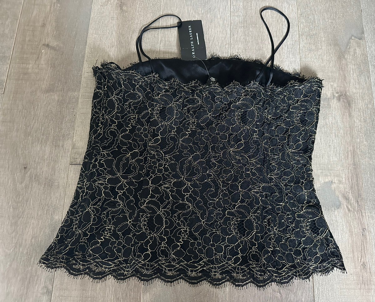 NWT $598 RALPH LAUREN BLACK LABEL TOP , SZ 6 | eBay