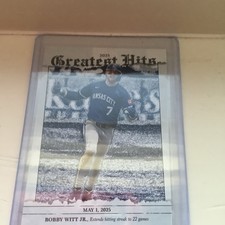 2026 TOPPS SERIES 1 GREATEST HITS BOBBY WITT JR ROYALS #GH-18