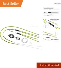 BMX Gyro Brake Cables Set - Stainless Steel & PVC, Smooth Performance