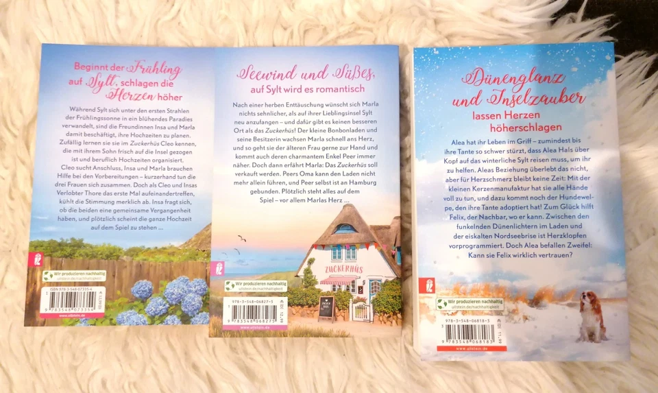 3 X Julia Rogasch Sylt Roman: Bonbonladen Frühlingsgefühle Herzklopfen Wintertr - Bild 4 von 4