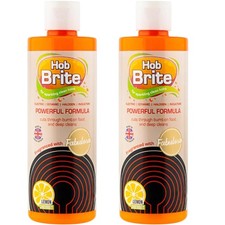 Hob Brite Hob Cleaner Lemon Sherbet (2X 250 ml) A Powerful Cream Formula for 16.28 per litre