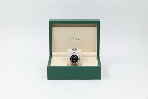 BRAND NEW Unsized Rolex Explorer 36mm Stainless 124270 Black Dial Card Full Kit