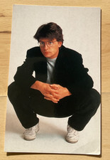 Michael J. Fox drukowana karta z autografem aktorstwo USA stara