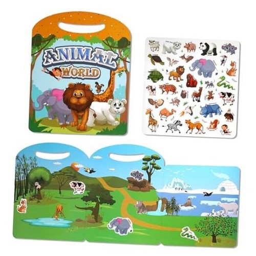 Reusable Animal Sticker Books for Kids Toddlers | Ages 2-4, 3-5 | Jelly Zoo