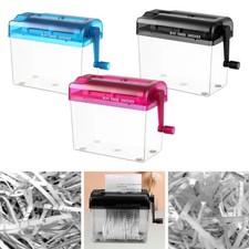 Manual Shredder Mini Paper Cutting Tool A4 Size Receipts Durable Office and