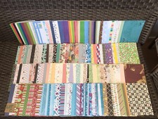 C..LOT OF SCRAPBOOK PAPER 4.5x6.5 160 Shts. Mixed Themes  Brands NEW