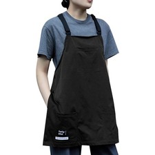 Waterproof Apron Pockets Work Pinafore Chef Kitchen Garden Barber Pottery