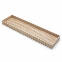Holz Kerzen Tablett Rechteckig Natur - 80 X 20 Cm - Xl Tisch Deko Brett Lang