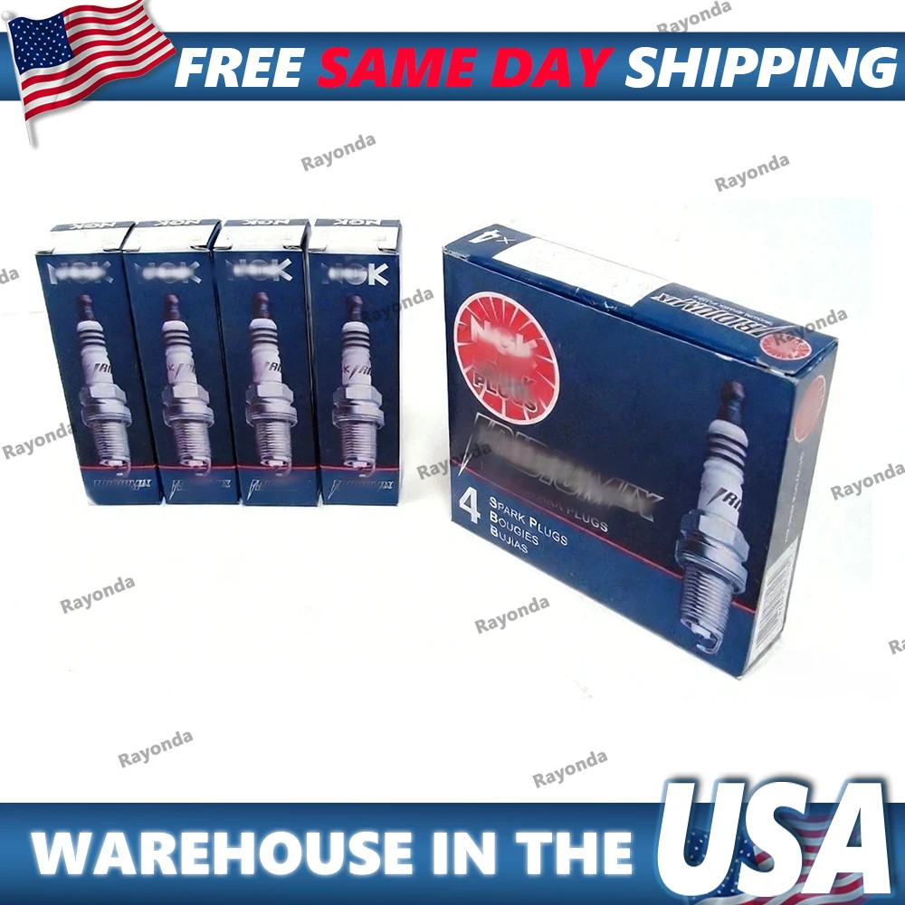 NGK IRIDIUM IX Spark Plugs BKR6EIX 6418 Set of 4