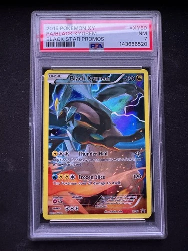 2015 Pokemon Black Kyurem Black Star Promo XY80 PSA 7