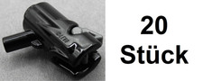 20x LEGO 15391c01 Minifigur Waffe Mini Blaster Abzug Schwarz+Neu-Dunkelgrau