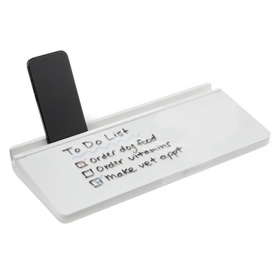 Desktop Whiteboard set Dry Erase Organizer Storage Box White New