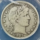 1907 O Barber Half Dollar - ANACS F12 - Nice Original Coin