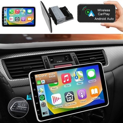 10.1 Zoll Android 15 Drehbar Autoradio 1 DIN Apple Carplay GPS NAVI WIFI 4+64GB