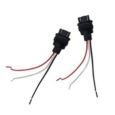 2PCS 3157 T25 Bulb Socket Wire Harness, Male Adapter Universal for Most