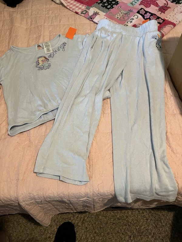 Disney Frozen 2 Pc Light Blue Set Size 7/8