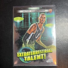 2023 TOPPS COSMIC CHROME EXTRATERRESTRIAL TALENT #ET16 VICTOR WEMBANYAMA PSA 10