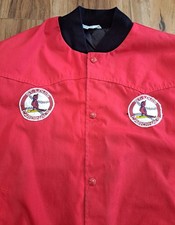 RARE! Vintage StL Cardinals Bomber Jacket. XL Embroidered Logo Made In USA Red