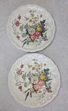 2 SPODE Copeland Great Britain GAINSBOROUGH DINNER PLATES 10 1/2" Numbered