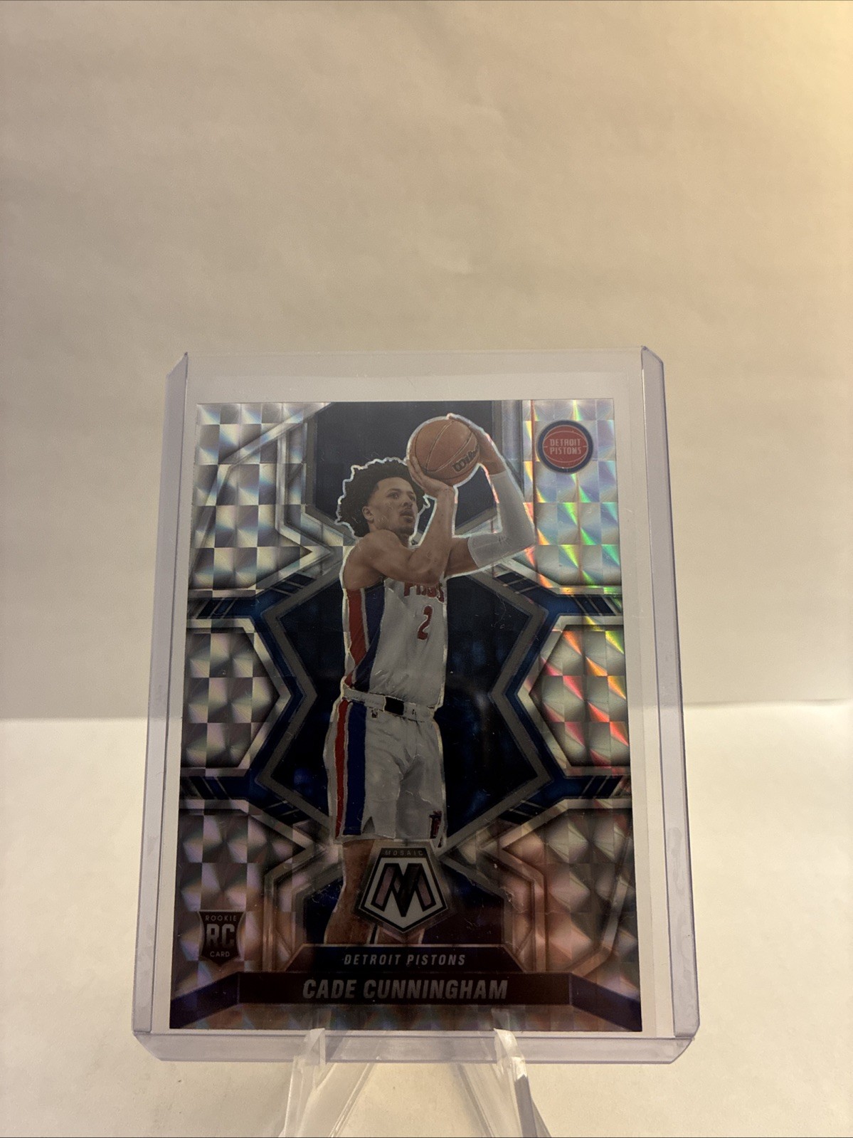 2021-22 Mosaic Cade Cunningham Rookie RC Silver Prizm #203 - Detroit Pistons
