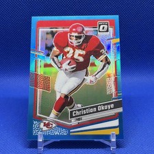 Panini Donruss Optic Aqua Prizm Christian Okoye #/299 - Chiefs 2023 NFL Football