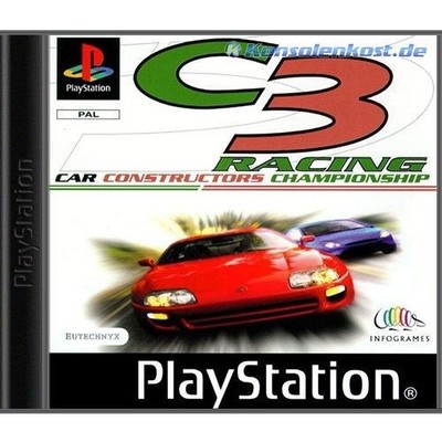 PS1 Spiel - Car Constructor Championship / C3 Racing mit OVP OVP beschädigt