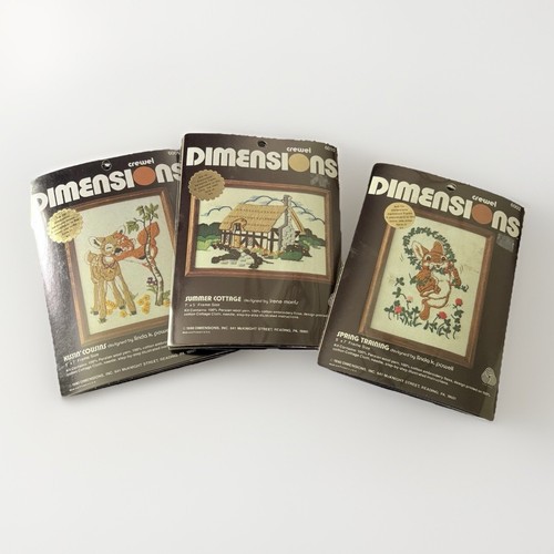 Dimensions Woodland Creatures Three Cross Stitch Kits Bunny Deer dimensions-woodland-creatures-three-cross-stitch-kits-bunny-deer