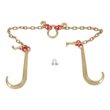 Hook Chain 5/16" × 2' G80 10800Lbs With 15' J Hook 5/16' Grapple Hook Tow Chain