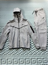Nike Tech Fleece Full Set Grey Black Hoodie J...