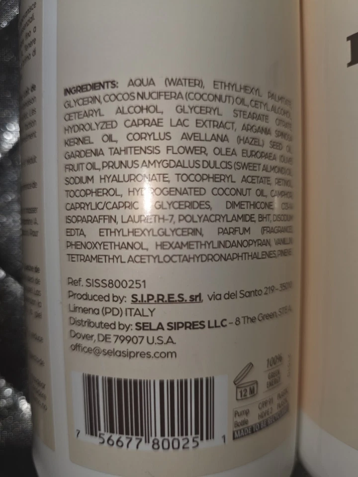 Delfanti Milano Goat's Milk Body Lotion Nourishing Moisturizing 33.8 fl oz Lot 2 - Image 3 of 4