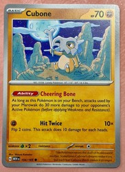 Cubone 104/165 Common SV: Scarlet & Violet 151