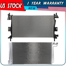 Radiator and AC Condenser Kit For 2012 2013 2014 Ford Focus