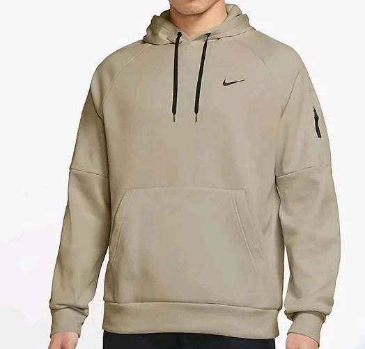 New Nike Therma-Fit Pullover Fitness Hoodie Size Small Men's Brown Workout Nwt