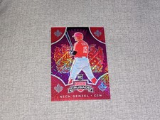 2019 Panini Chronicles Crusade Purple Mojo Prizm #14 Nick Senzel RC #D / 75