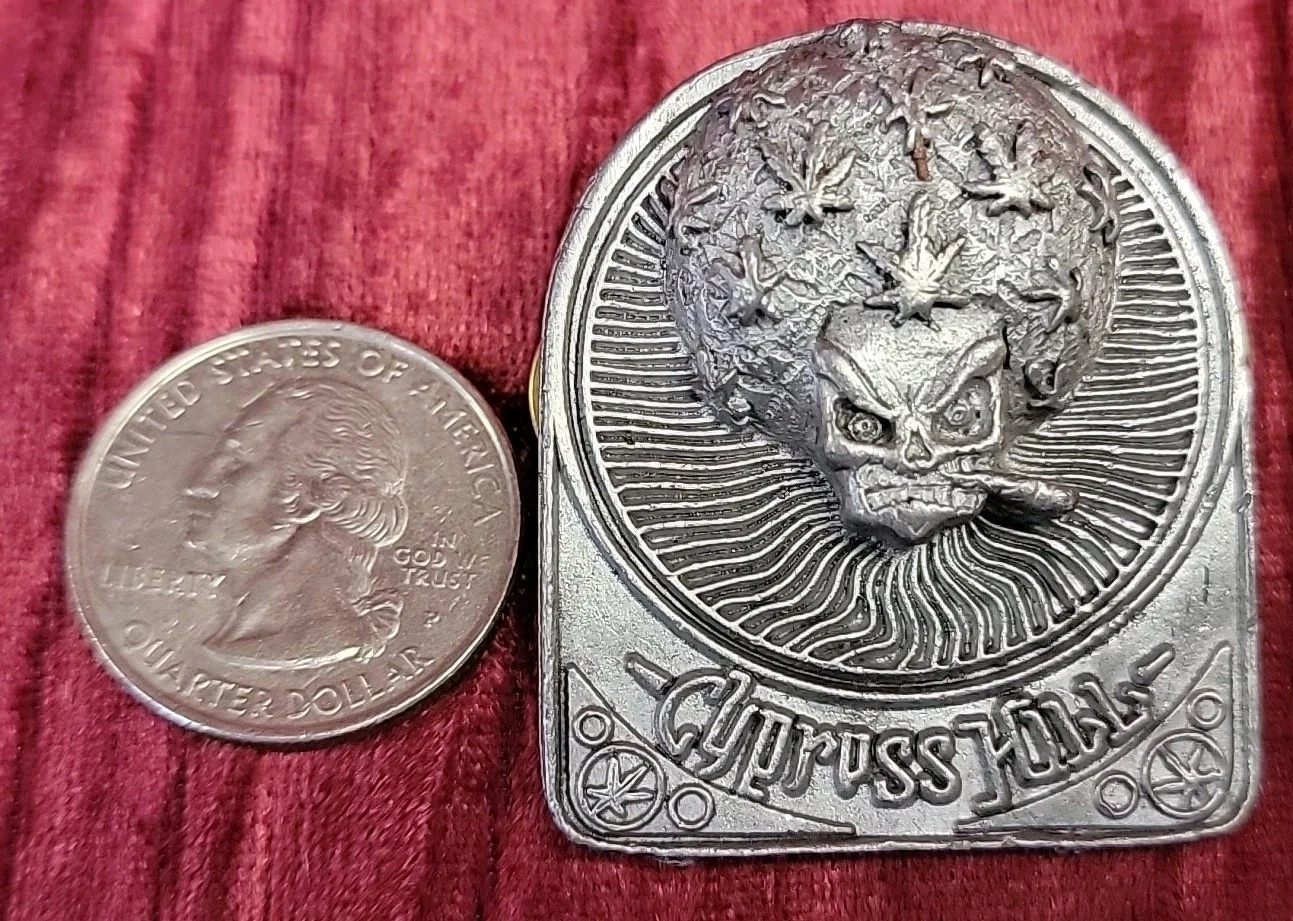 Cypress Hill Pin Metal Badge Pot Afro Starline World Tour VINTAGE PEWTER RARE