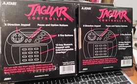 Atari Jaguar JOYSTICK CONTROLLER in Box NEW OLD STOCK GREY BUTTON Complete w/Box