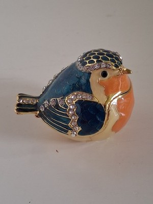 JWT Astyle Brand Robin Bird Hinged Trinket Box