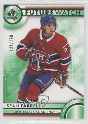 2023 SP Authentic Future Watch Green Limited 124/199 Sean Farrell Rookie RC 1e7g