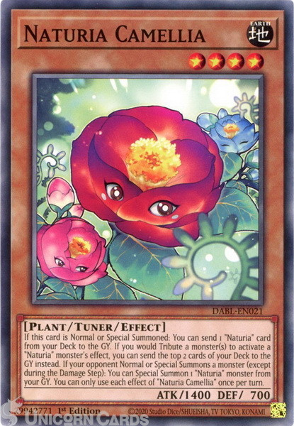 DABL-EN021 Naturia Camellia :: Common 1st Edition Mint YuGiOh Card