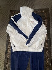 vintage 90s nike tracksuit xl White Blue Orange Logo