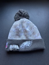 2024 NFL Salute to Service Philadelphia Eagles New Era Knit Beanie Hat On Field