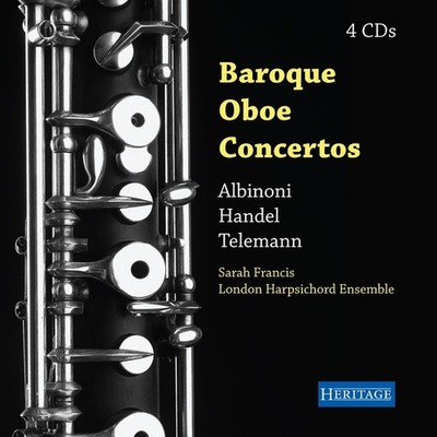 Baroque Oboe Concertos Sarah Francis London Harpsichord Ensemble 4 CD Heritage