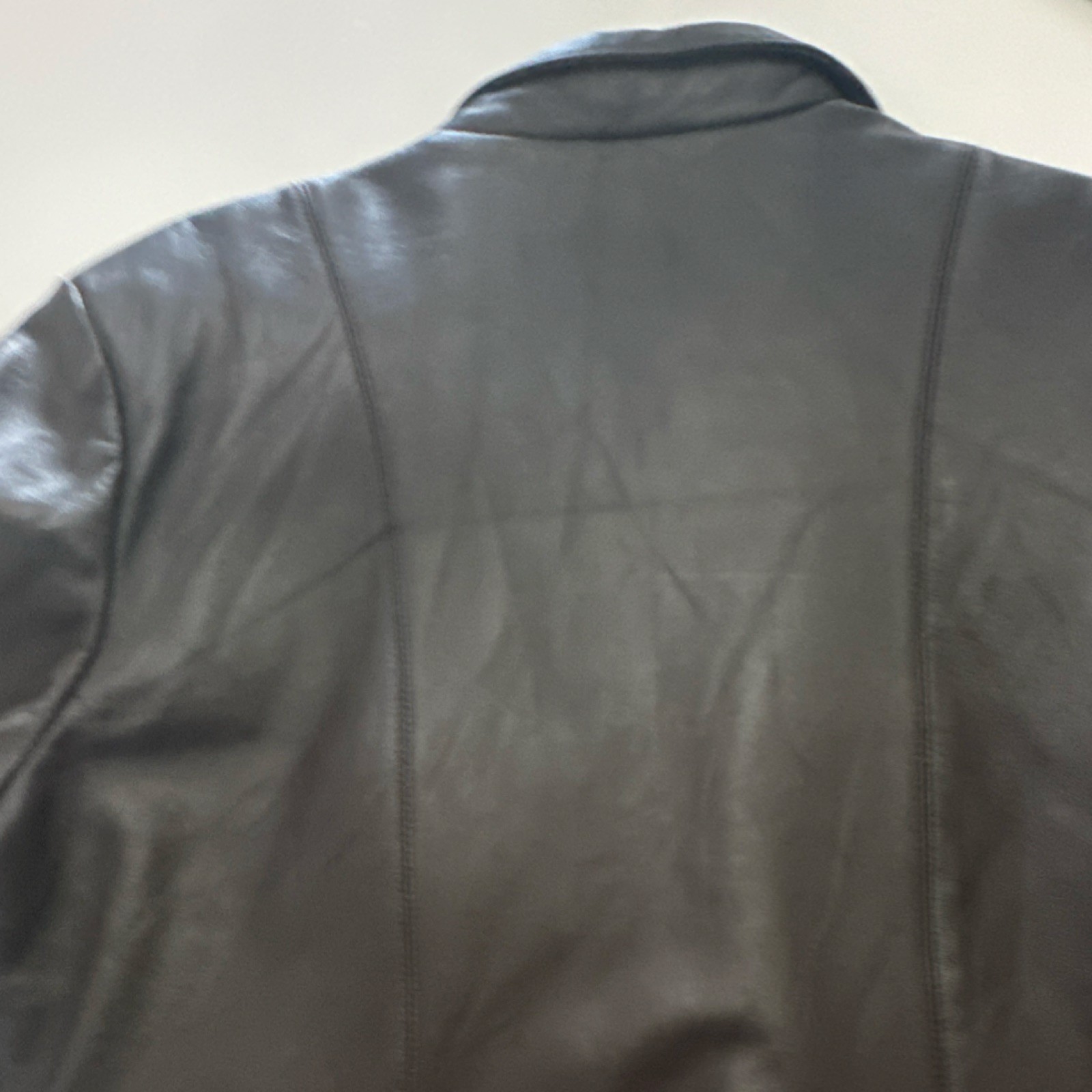 Metro7 Leather Button Collared Lined Brown Mid-Le… - image 15