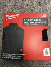 Milwaukee Lightweight Insulated Vest Black FREEFLEX MEDIUM